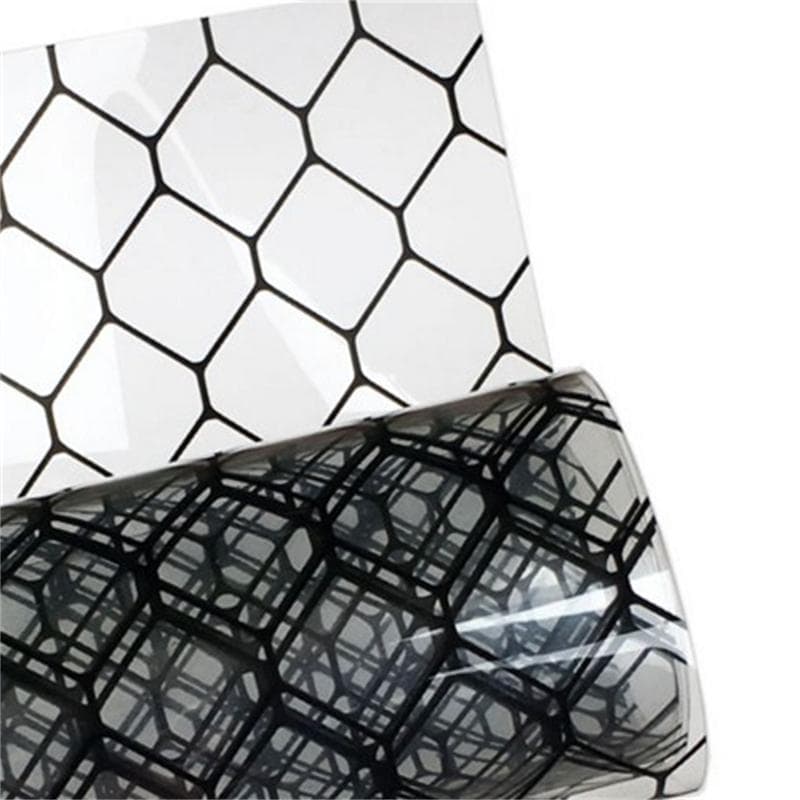 0.5mm PVC Anti-Static Mesh Curtain, Fully Transparent or Fully Black Opaque, Hemming Available, Complete Specifications