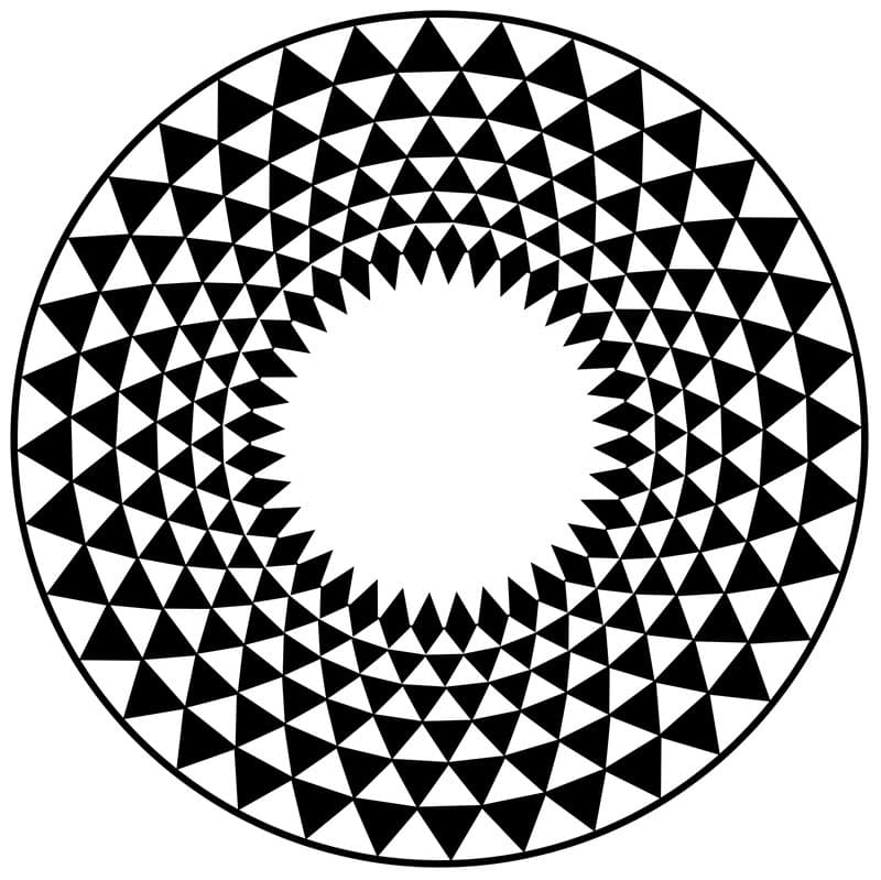 Cross-border modern fashion black and white gray triangle geometric round bedroom living room short Crystal velvet foyer carpet floor mat