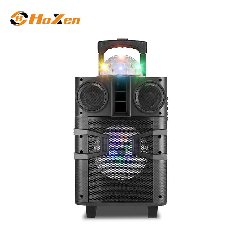 Factory Direct Wireless Bluetooth Speaker Outdoor with Ball Light Trolley Speaker Multifunctional Outdoor Audio