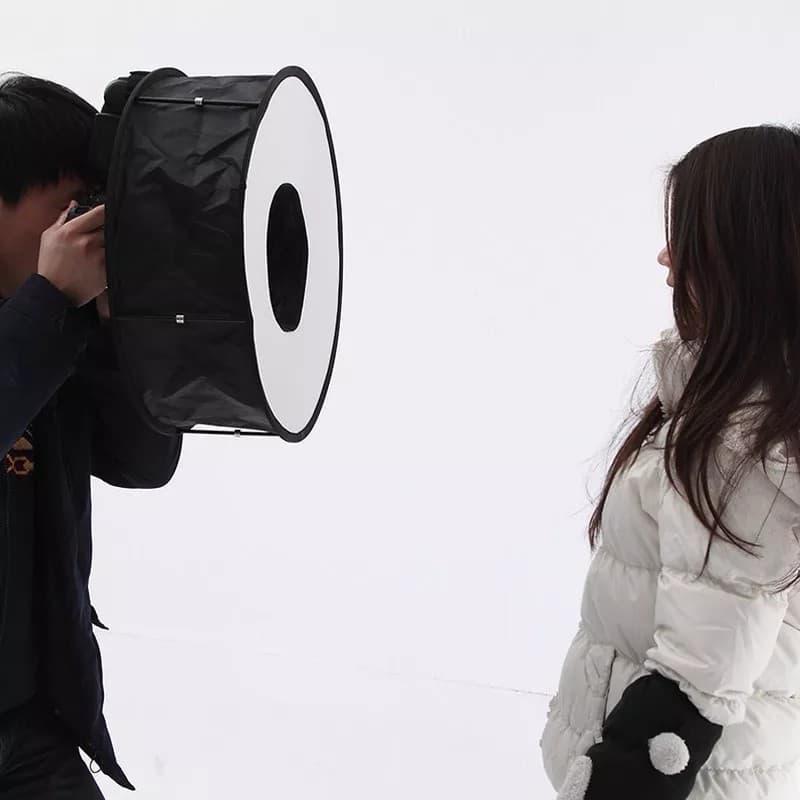 Factory Direct Wholesale 45CM Ring Foldable Softbox Macro Catchlight Flash Cover Ring Flash Softbox