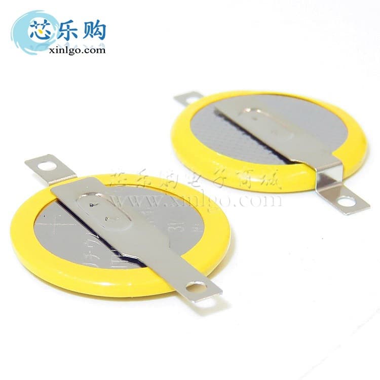 CR1616 3V Negative Fold Positive Straight Tab with Hole Solder Tab Battery Coin Cell Lithium Battery