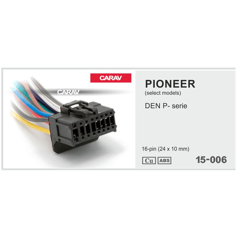 Pioneer DEH P-series 16-pin 24x10mm Car Audio Modification Power Cable