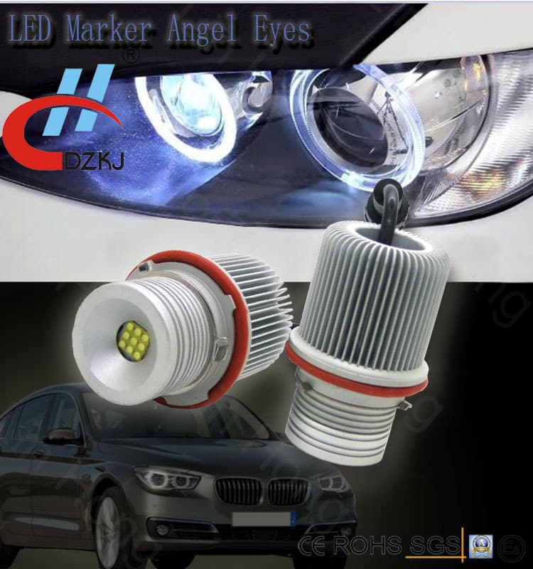 In Stock for BMW E87 E39 E60 E61 9LED CREE 45W High Power Angel Eye Headlight