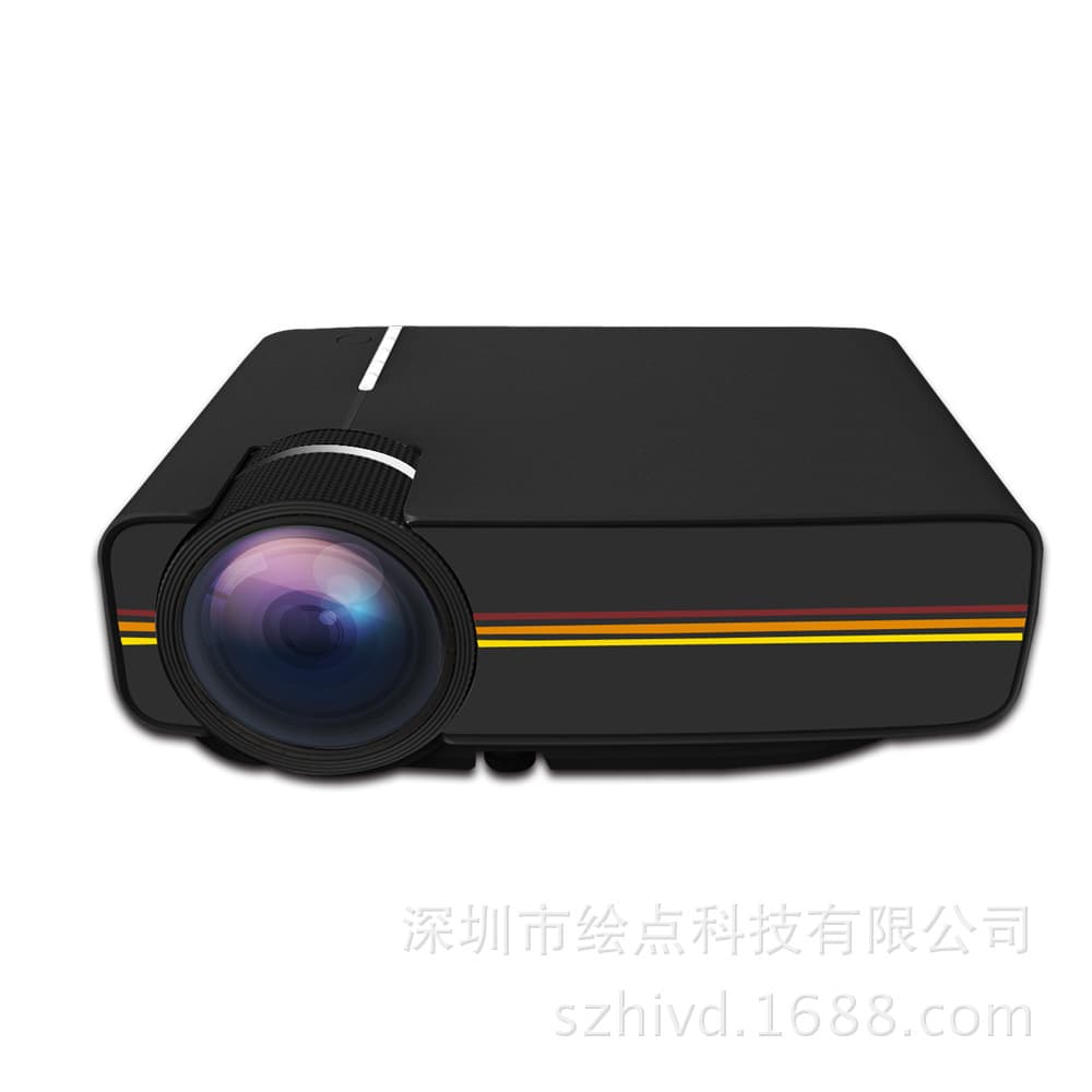 Hot-selling portable projector, mini home projector, high-definition 1080P, connects to computer, portable, factory direct sales.