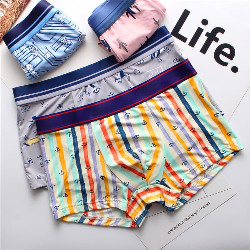 Summer Hanjiang men's underwear, high quality ice silk fabric, refreshing, breathable and moisture-absorbent men's underwear manufacturer wholesale