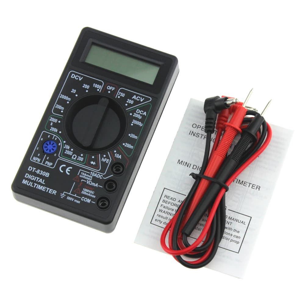 Cross-border Exclusive DT830B Digital Multimeter, Mini Handheld Multimeter for Electrical Instruments