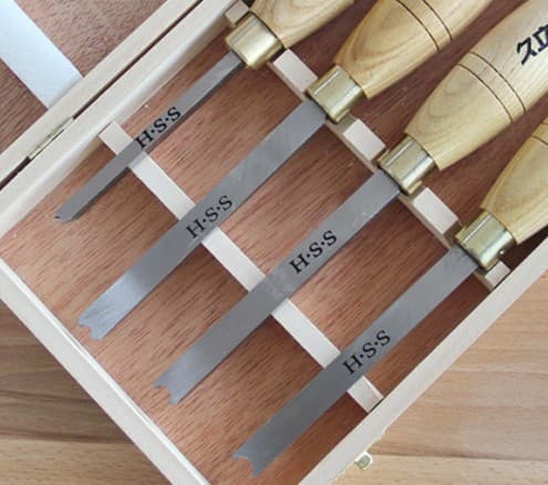 DIY Woodturning Chisel Handheld Woodworking Lathe Tool Ring Cutter Woodturning Blade Line Chisel Loop Chisel