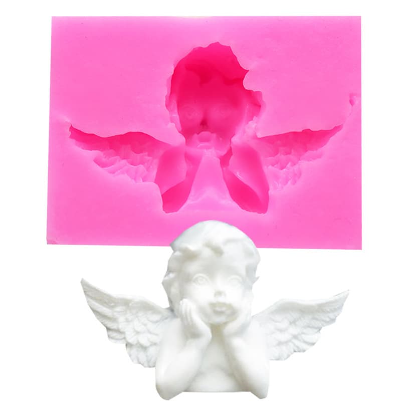 DIY Baking Mold Angel Cupid Cake Decoration Silicone Mold Non-Stick Chocolate Mold