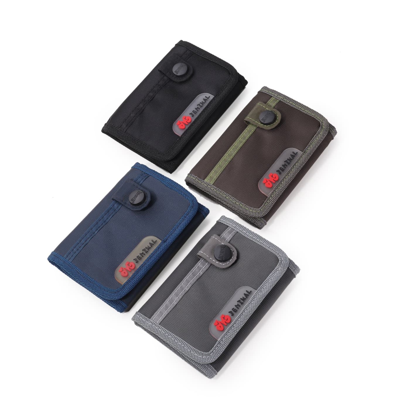 Jamie Road solid color students European and American popular classic casual men's wallet canvas sports wallet factory direct sales