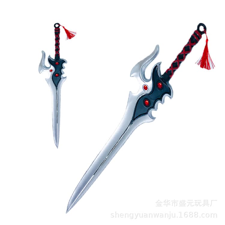 Nezha Conquers the Dragon King Peripheral Ao Bing Coiling Dragon Ice Hammer Ao Guang Dragon Tooth Knife Large Red Tassel Fire-tipped Spear Toy Model for Boys