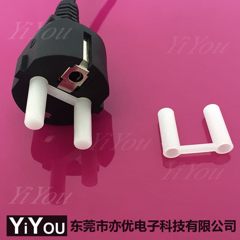 European Standard Two-Pin Round Plug Sheath Power Cord Plug Protective Cover 4.8 SAA Round Pin Sleeve