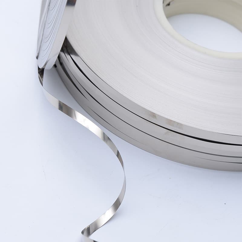 Nickel-plated stainless steel strip conductive nickel sheet lithium battery precision nickel-plated stainless steel welding sheet battery connection sheet