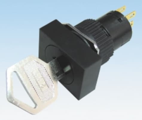 Discounted price sale of Taiwan Tend ∅16mm waterproof (IP65) rectangular key switch TT16-KSL6