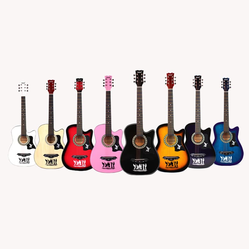 38-inch Cutaway Folk Guitar Practice Guitar Cutaway Acoustic Guitar