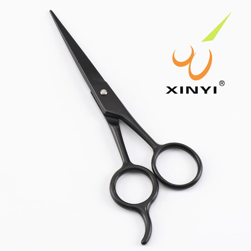 Xinyi Scissors Hair Stylist Barber Scissors Blackened Hairdressing Scissors Bangs Trimmer Thinning Scissors Factory Direct