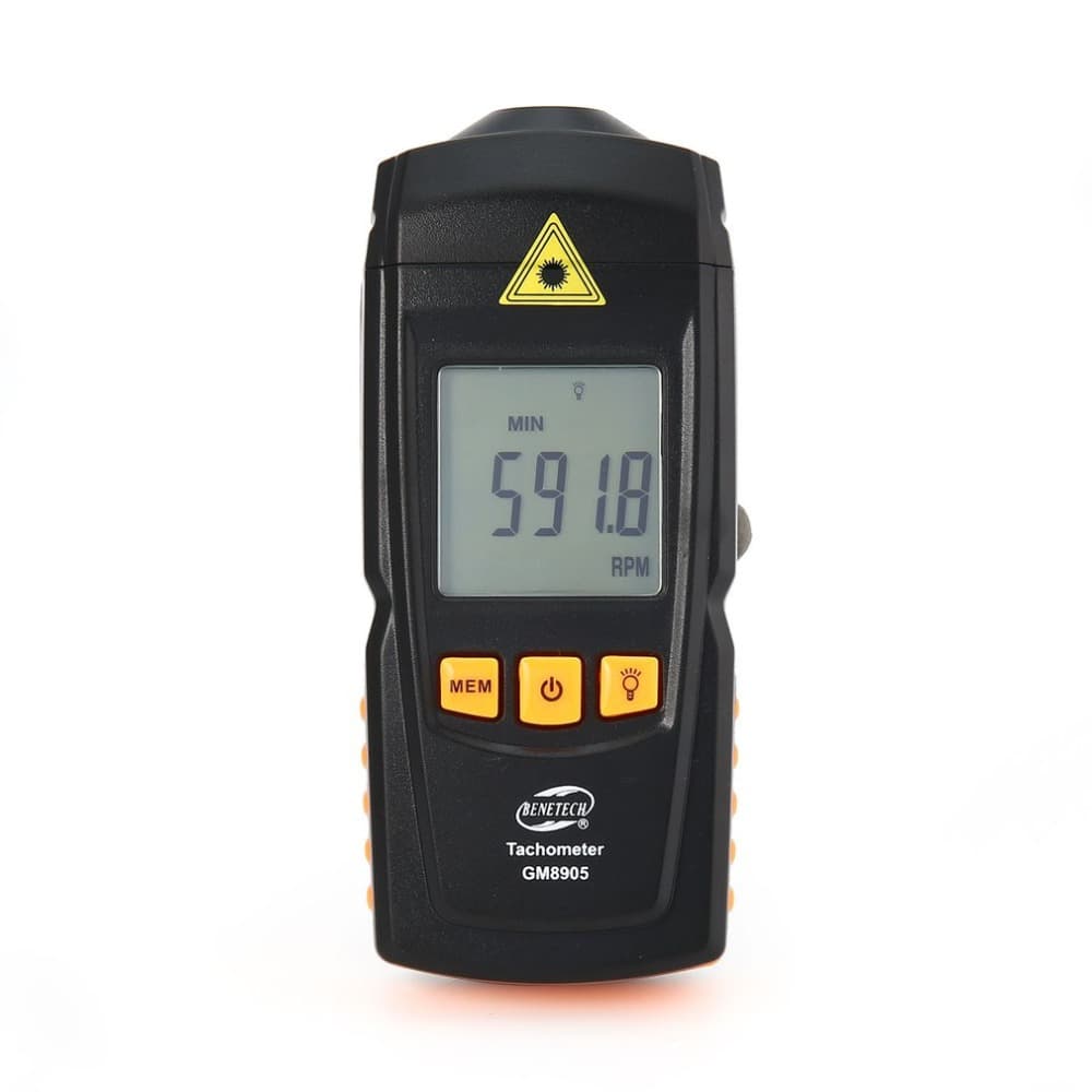 BIAOZHI GM8905 Laser Tachometer Non-contact Photoelectric RPM Meter Engine Digital Speed Tester