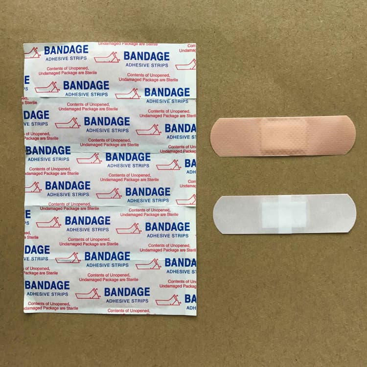 Skin-colored PE Adhesive Bandage Waterproof Breathable 72*19mm for Export