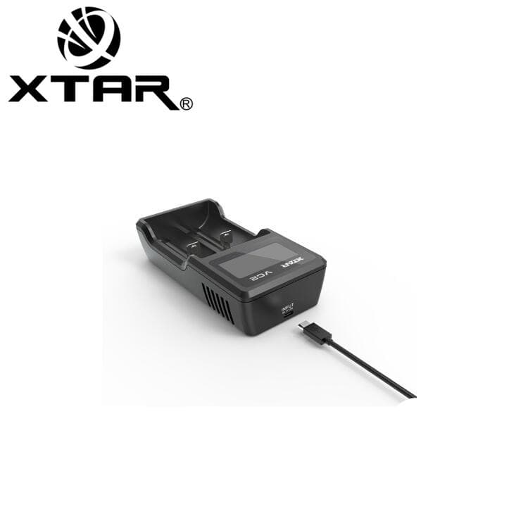XTAR VC2 18650 charger bright light flashlight USB lithium battery charger measurable capacity