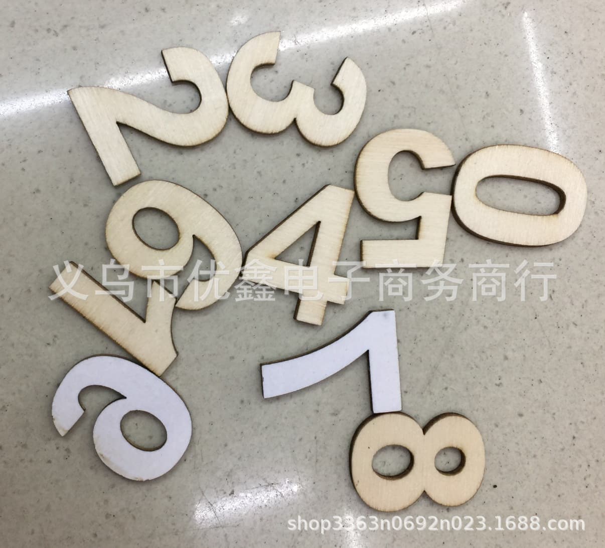 DIY laser log color plywood Wood sticker sticker three-dimensional adhesive digital patch factory direct sales
