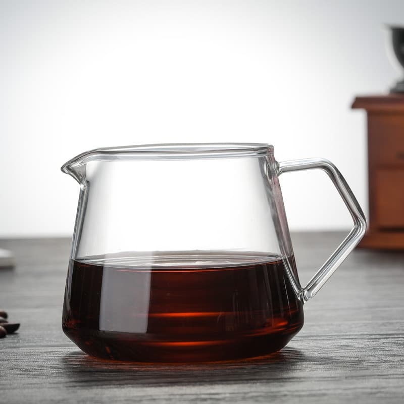 Factory Wholesale Glass Coffee Server, Home Pour Over Coffee Pot Handmade Coffee Maker Iced Drip Coffee Pot