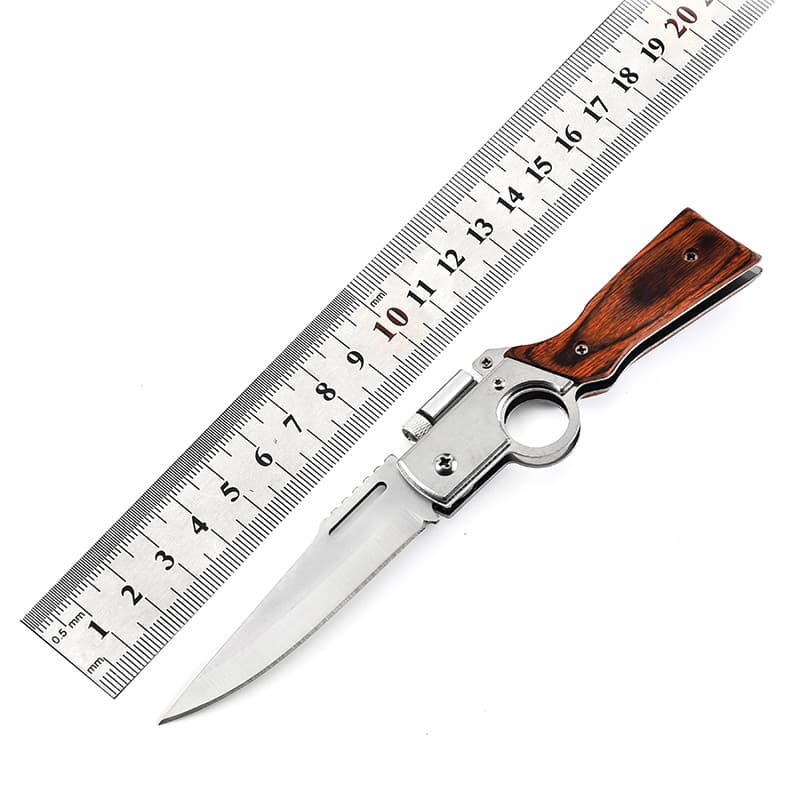 Cross-border Hot Selling Outdoor Folding Knife AK47 Knife with Light Mini Fruit Knife Portable Multifunctional Hiking Outdoor Knife