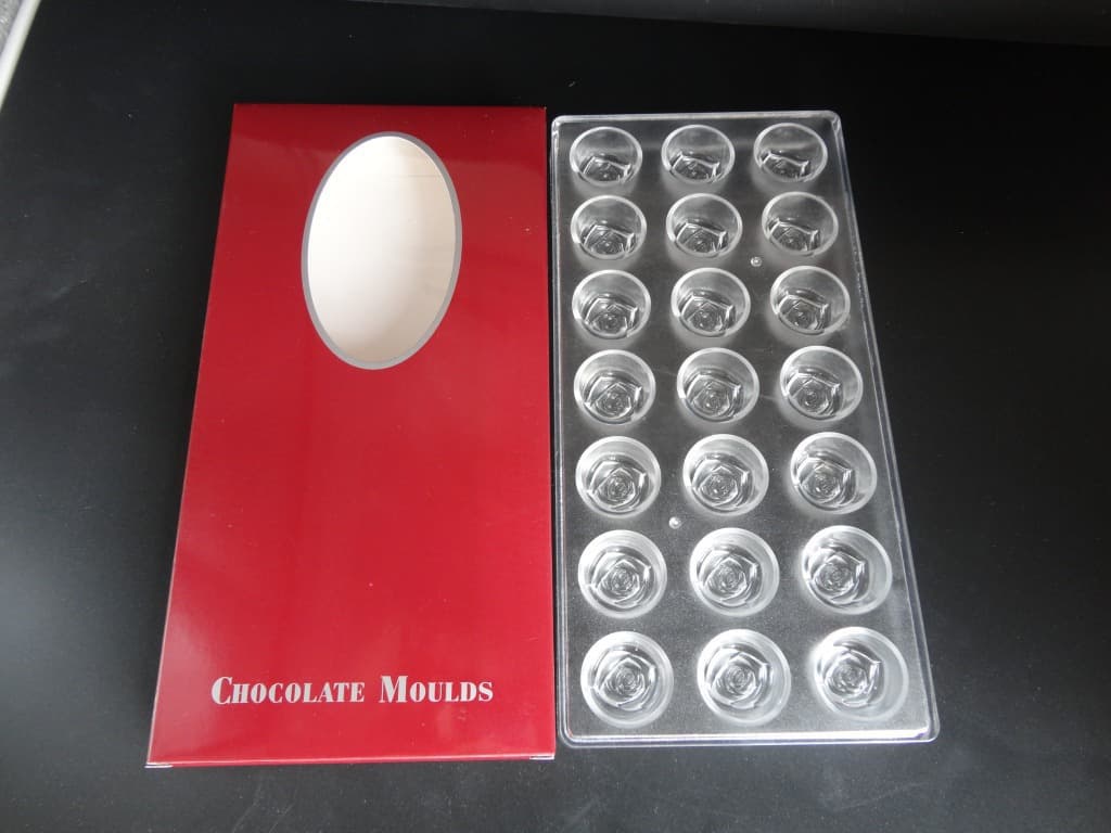 Yunfeng Transparent Plastic Chocolate Mold PC Chocolate Mold Baking DIY Rose Shape