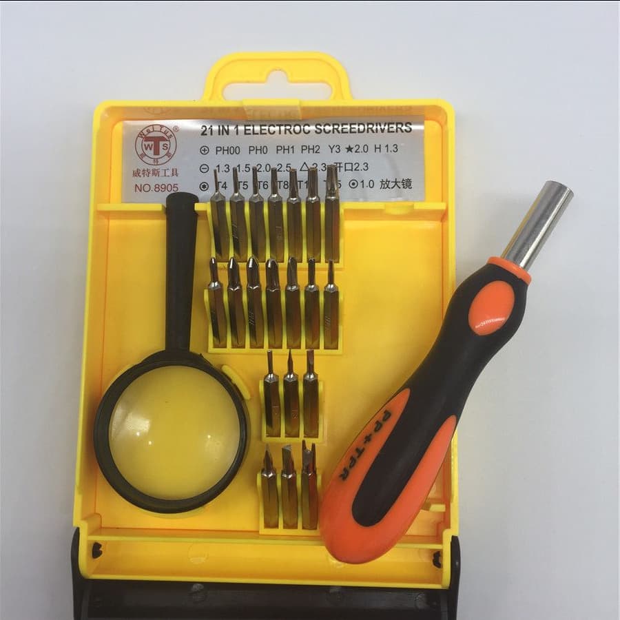 Clearance Sale 8905 Combination Set Screwdriver Portable 21-Piece Screwdriver Set Electronic Phone Repair Tool Set