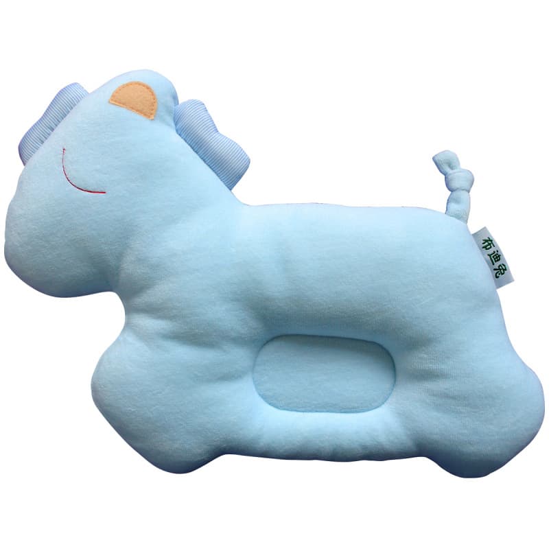 Pony Pillow Infant Head Shaping Pillow 0-1 Year, Pure Cotton Breathable Pillow