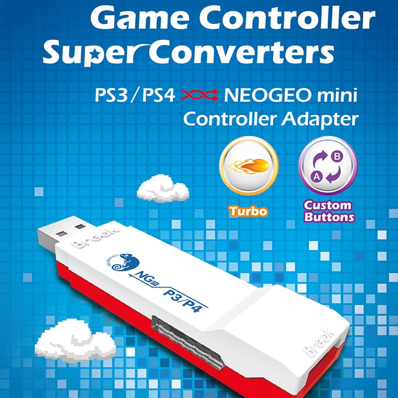 Brook adapter PS3/PS4 to NEOGEO mini joystick for NEOGEOmini console