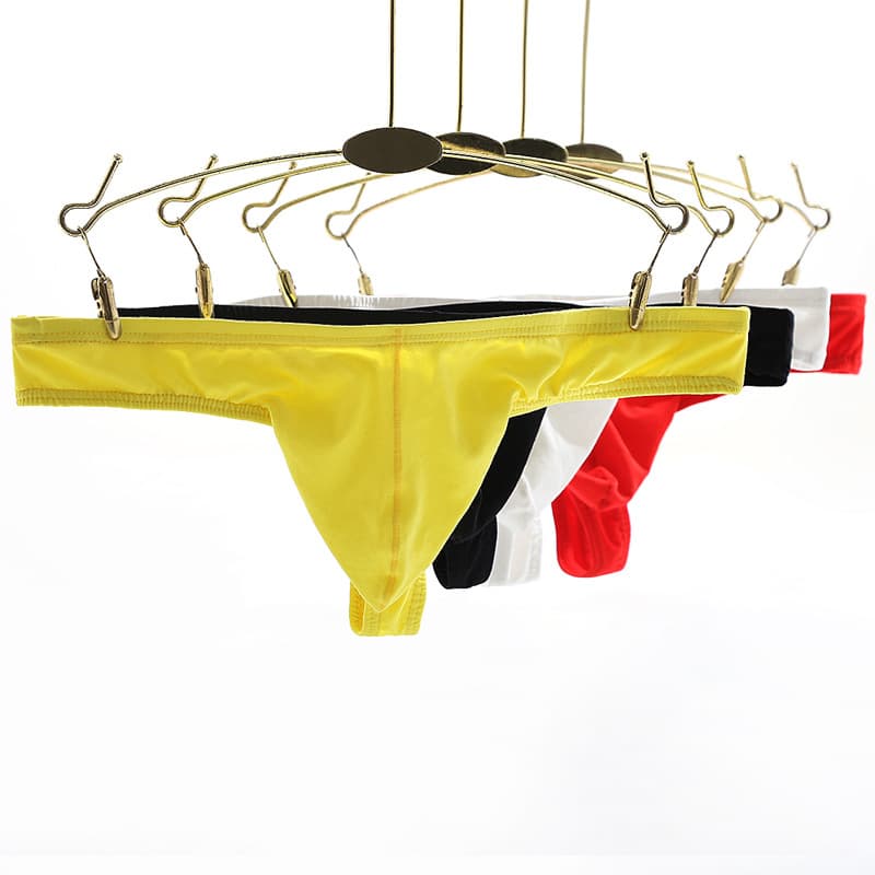 New Thong, Men's Low-Rise Sexy Solid Color Breathable Cotton, Factory Direct Sales, Foreign Trade Gay Underwear