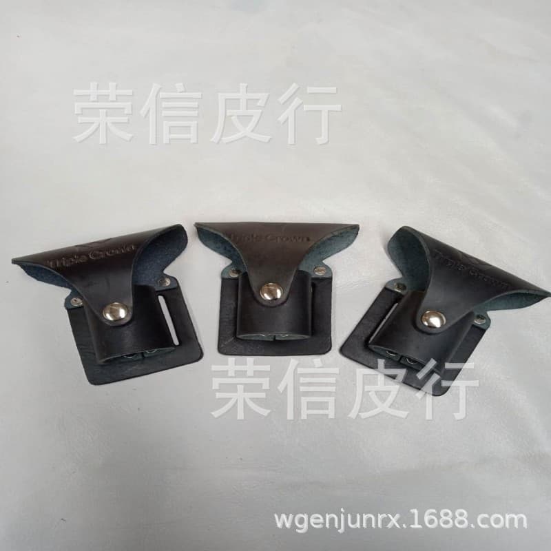Customized cowhide kit handmade cowhide hardware functional carrying bag batons pipe pliers black leather case