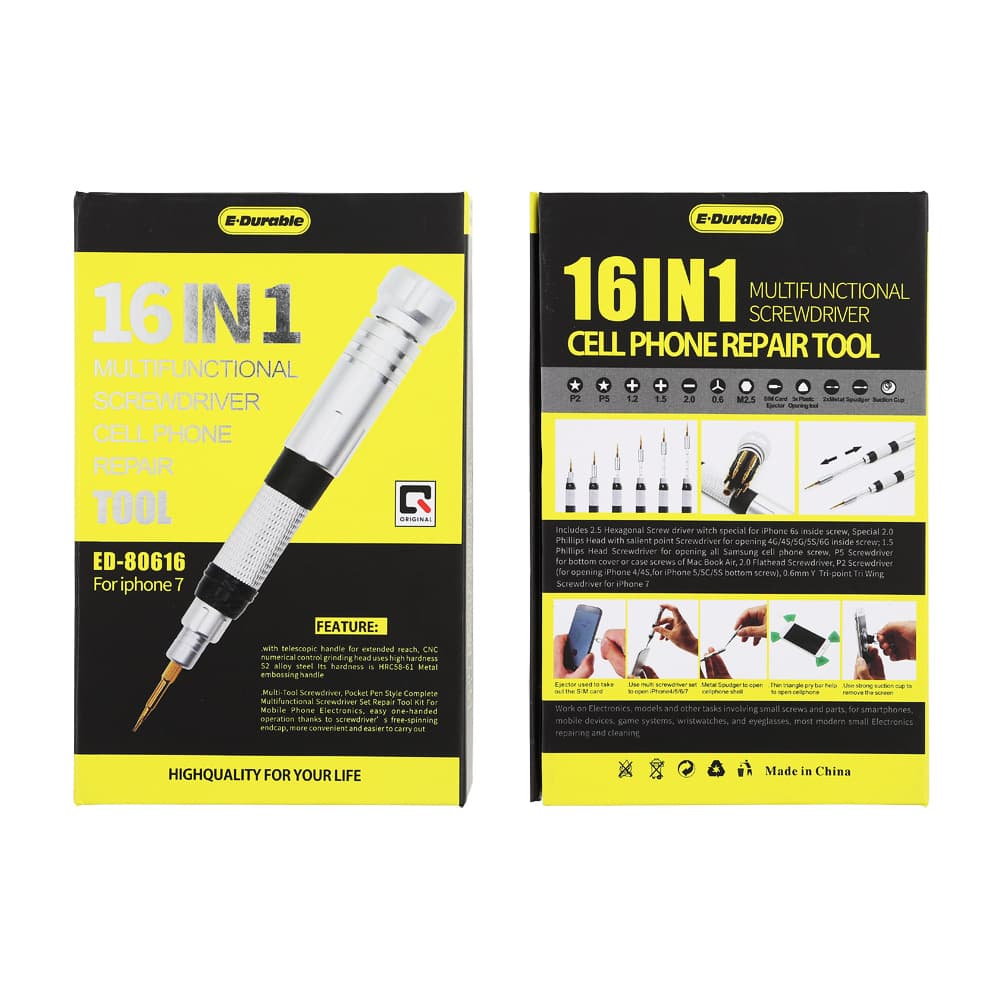 16-in-1 Multifunctional Screwdriver Disassembly Tool Set for Mobile Phone and Electronic Product Repair, Precision Instruments