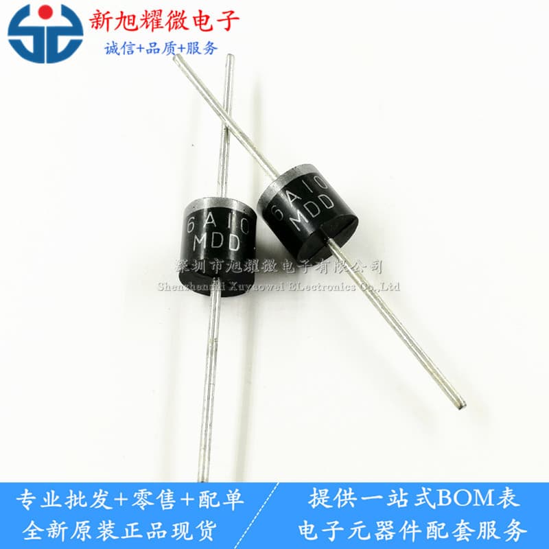 Supply Original Mdd 6A10 S6M Gs6M 6A/1000V R-6 Direct Plug-In Rectifier Diode, Universal