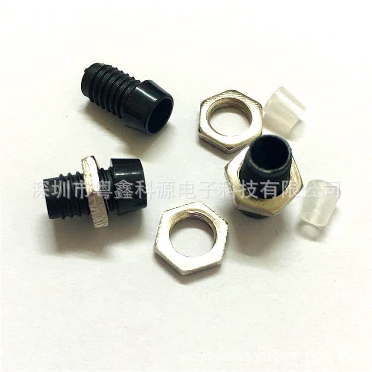 3mm Three-Piece Lamp Holder (Bulb Not Included) 3MM Black Lamp Holder Plastic LED Lamp Cover F3 Signal Socket Indicator Light Socket