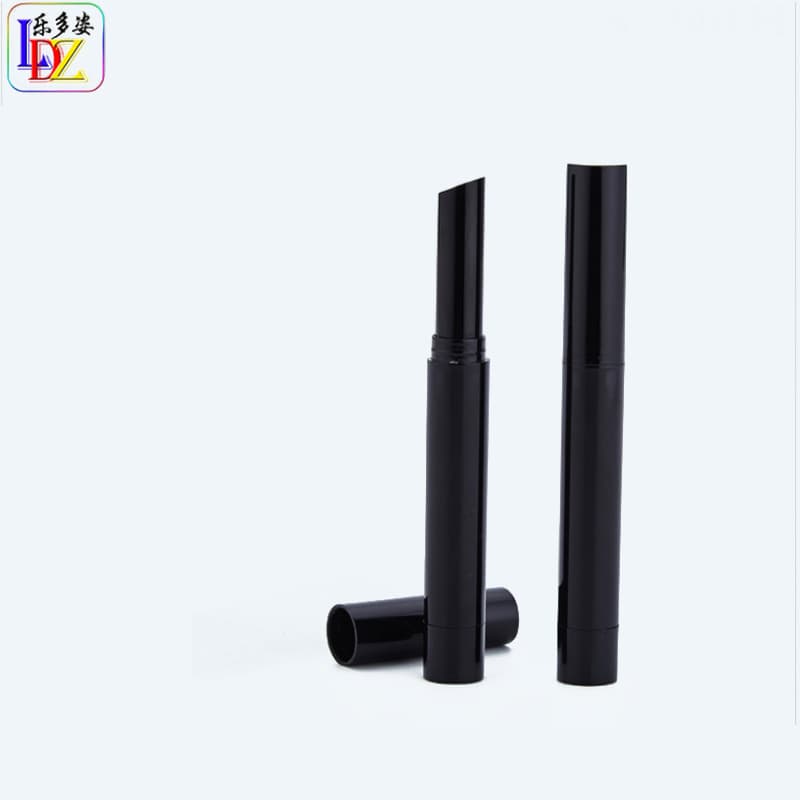 Lipstick Tube, Glossy Black, Lipstick Pen, Empty Tube, In Stock, Diameter 8.1mm, Lip Balm Tube, Lip Gloss Tube