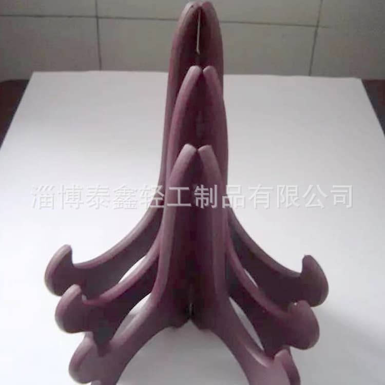 Factory Supply Imitation Wood Plastic Hanging Plate Rack Clock Stand Pu'er Tea Cake Plastic Plate Rack