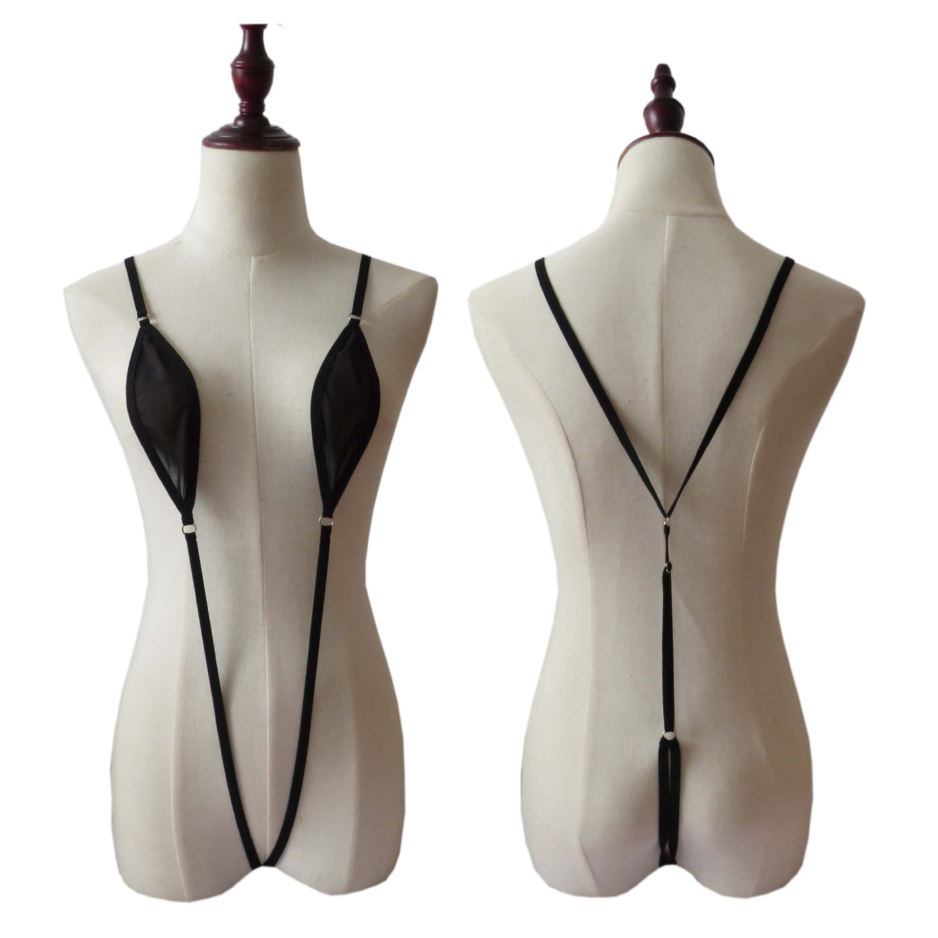 Sexy Women's One-piece Three-point Bikini Swimsuit Set Erotic Lingerie Nylon Lycra Fabric Made In Brazil