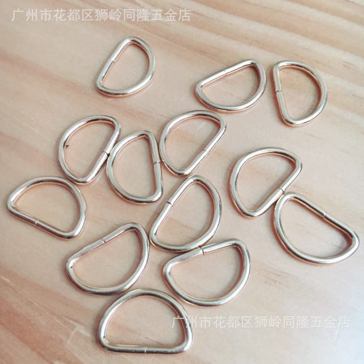 Factory Direct 4-Point D-Ring Iron Wire D-Ring Strap D-Ring Zipper Pull D-Ring Luggage Hardware Accessories