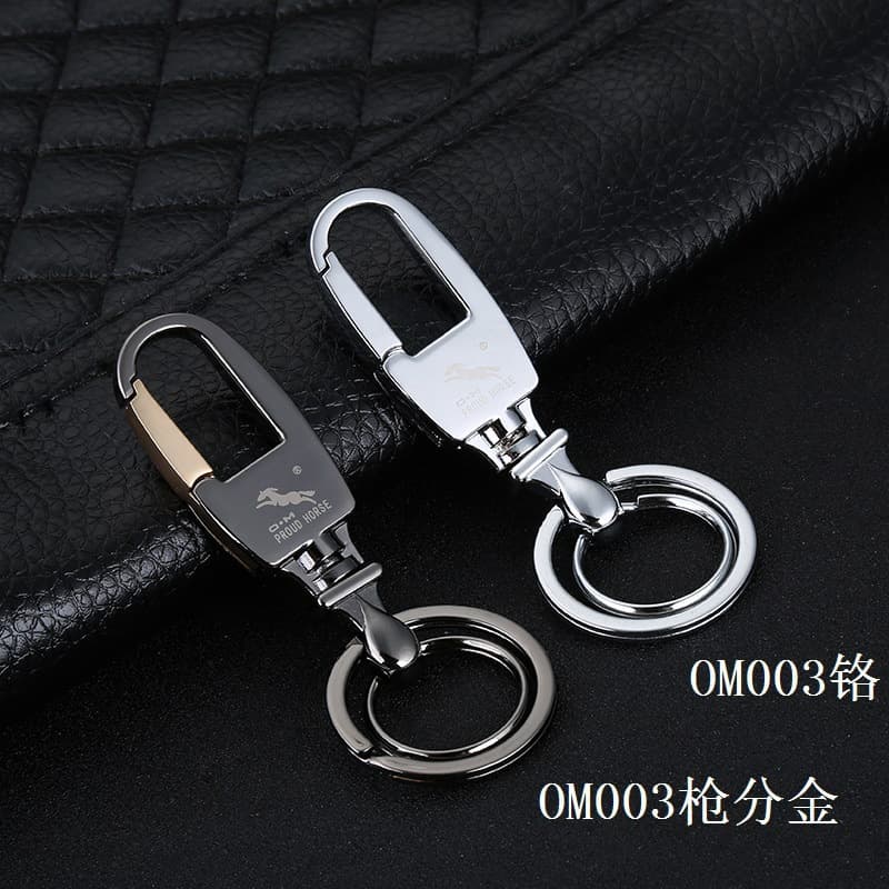 Wholesale Aoma 003 Minimalist Men's Car Metal Keychain High-End Keychain Gift Customization