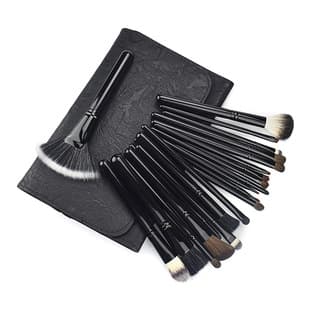 Cross-border Exclusive High-end Black 22-Piece Makeup Brush Set + Elephant Grain PU Bag Professional Makeup Artist Full Set