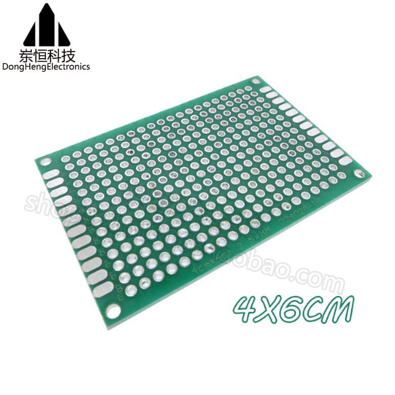 4x6 Double-Sided Prototype Board 1.6mm Double-Sided Universal Board 4x6CM HASL Green Solder Mask Double-Sided Tinned Promotion