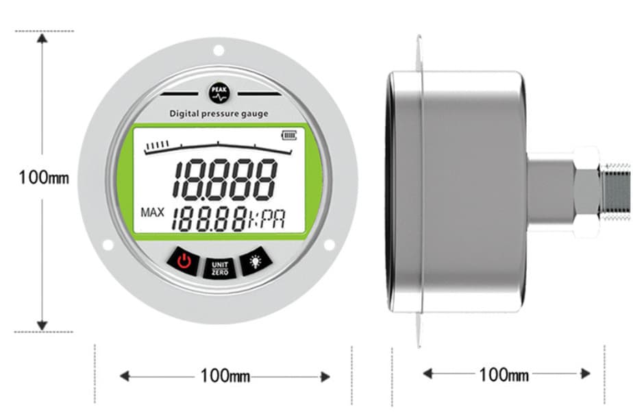 Stainless Steel Precision Digital Display Pressure Gauge