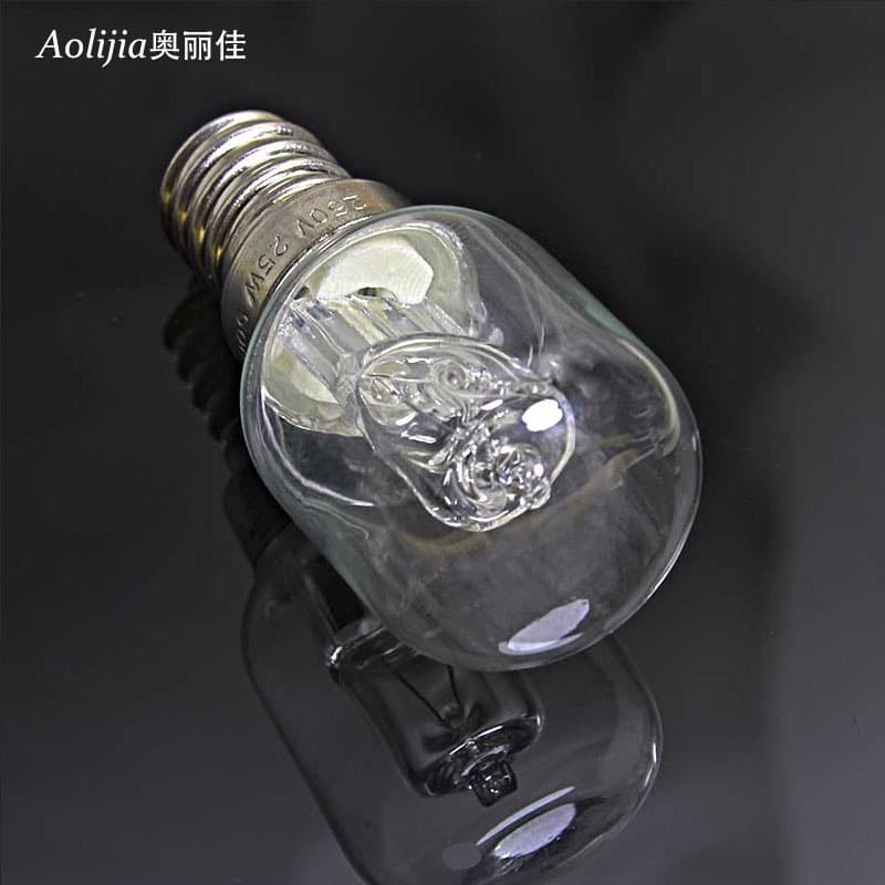 High-Temperature Resistant Bulb 500℃ 300℃ Pizza Oven Illumination E14 Screw Base Halogen Lamp Oven Bulb