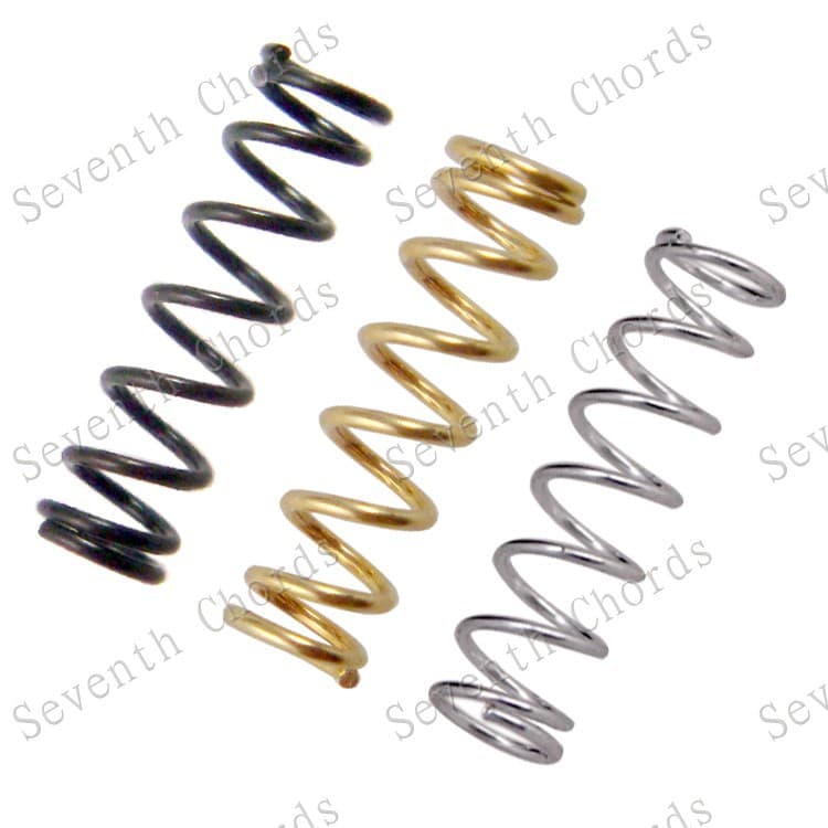 Bass Electric Guitar Pickup Height Adjustment Straight Spring Tension Spring Guitar Bridge Tailpiece String Saddle Spring