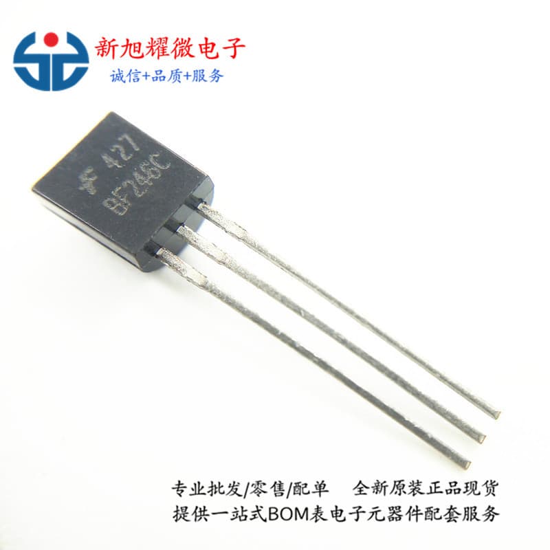 Supply of BF246A BF246B BF246C TO-92 brand new transistors, quality assured, in stock.