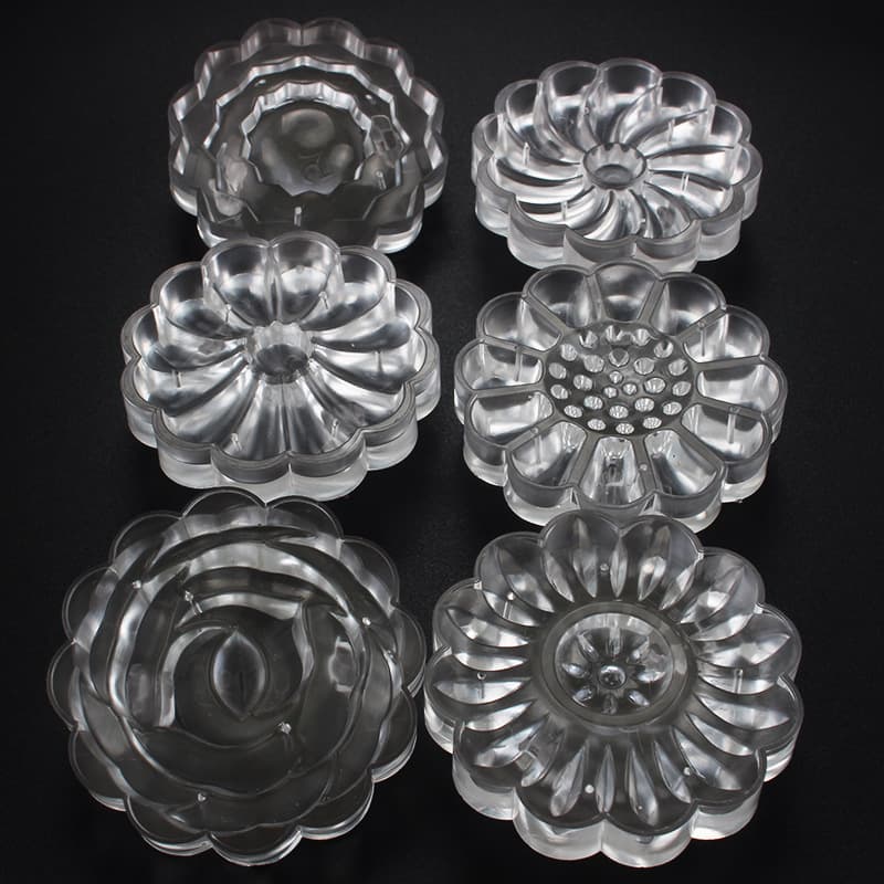 Transparent 3D Rose Mooncake Mold Hand-Press Flower Mold Baking Tool Set Mid-Autumn Mooncake Mold L428-1