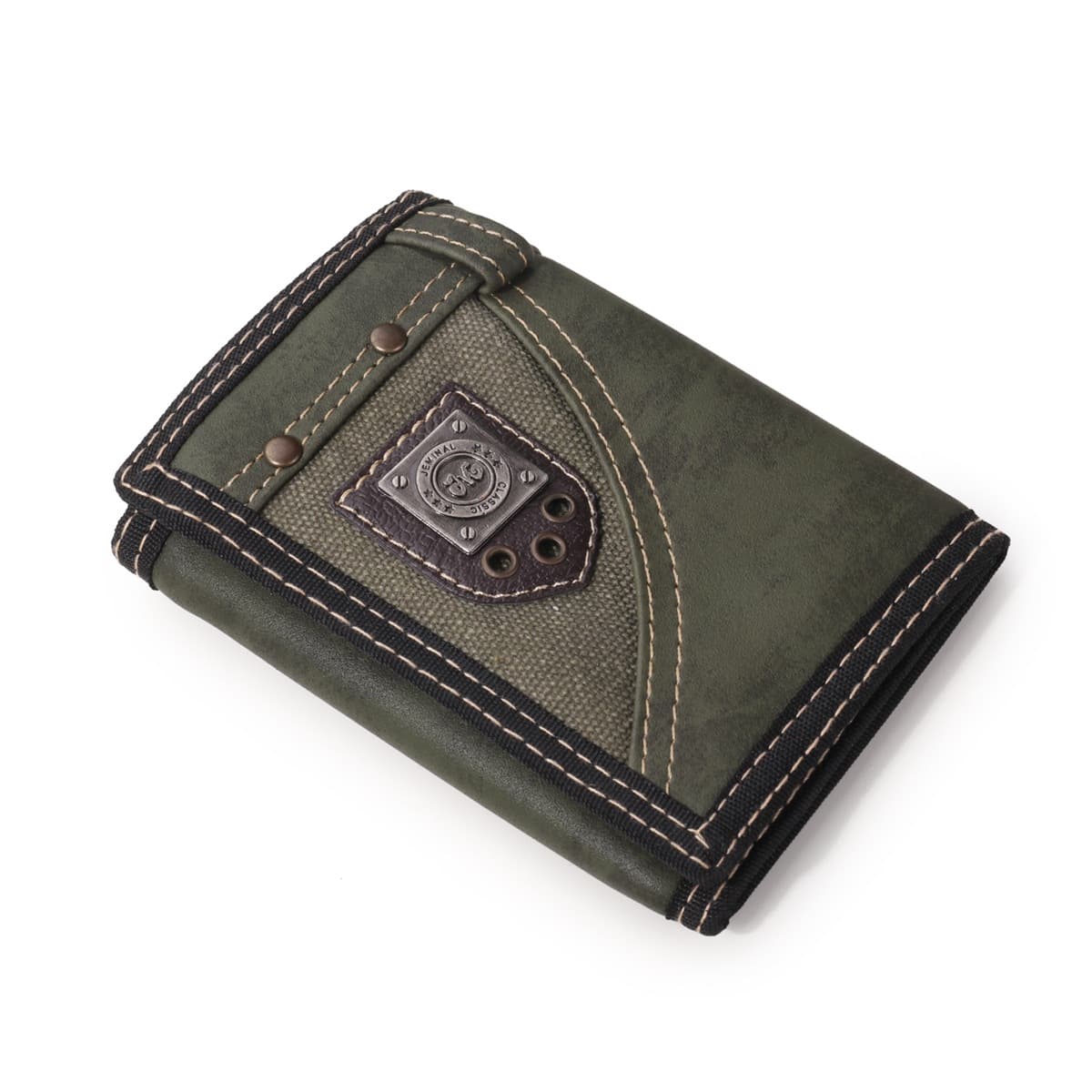 JEMINAL Canvas Denim Men's Wallet Student Sports Casual Money Clip Trendy Brand Factory Direct Supply