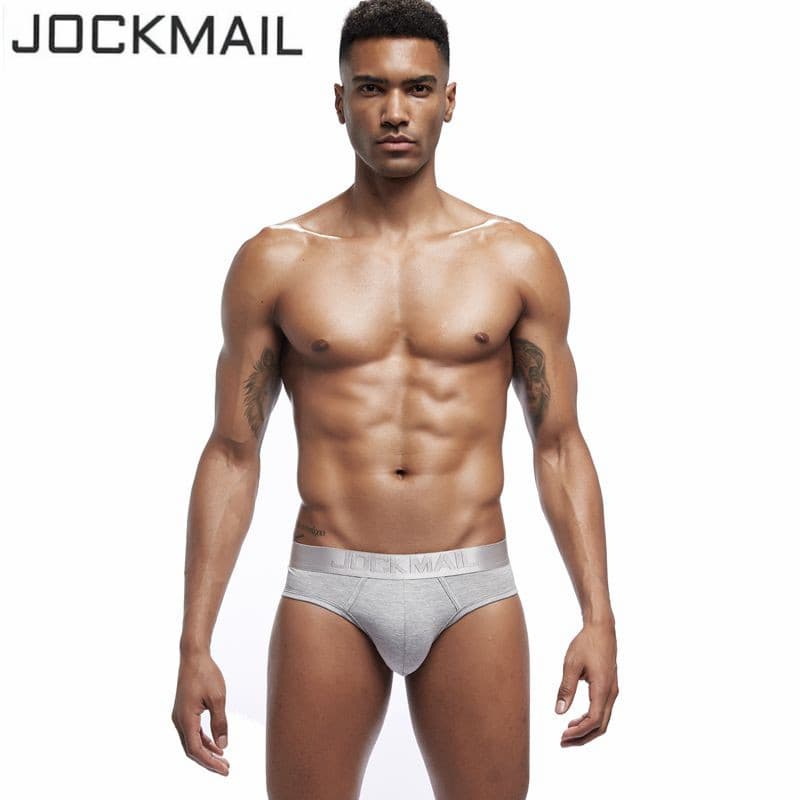 Comfortable Breathable Sweat Absorbent Modal Triangle Men's Underwear Jockmail Low Waist Briefs Seamless Cotton Crotch Boxer Shorts