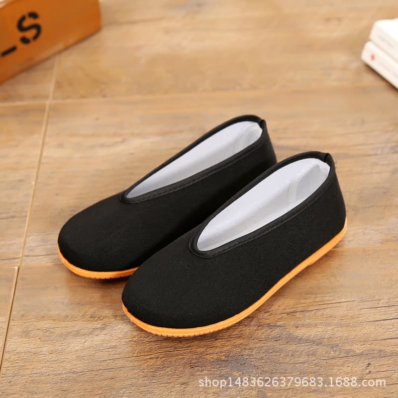 New Children's Shoes Round Toe Soft Sole Breathable Boys' Shoes Stage Performance Old Beijing Cloth Shoes Kids' Dance Shoes