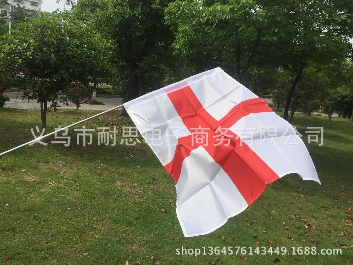 Ready supply of 2022 Qatar World Cup Top 32 60*90cm No. 5 national flag England hand-waving flag